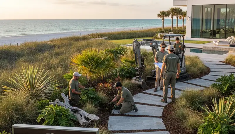 Landscaping services in Clearwater, FL for residential lawn care and outdoor property maintenance