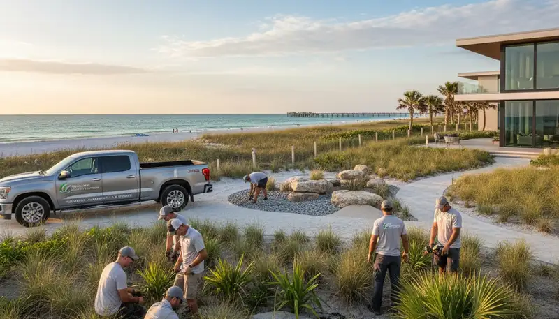 Clearwater, FL landscaping service for lawn care, yard maintenance, and outdoor property upkeep