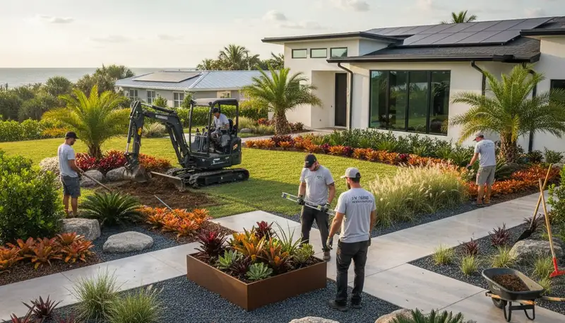 Landscaping service in Clearwater, FL for lawn care, yard maintenance, and property cleanup