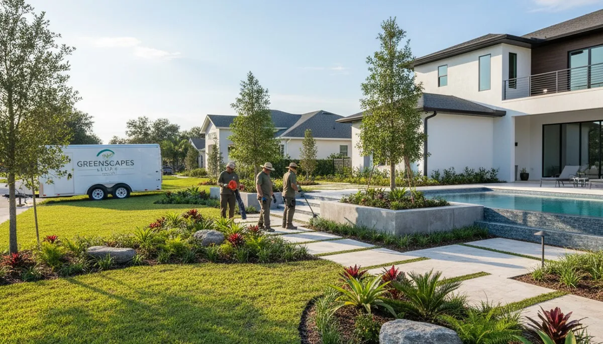 Clearwater, FL landscaping team providing professional lawn care and property maintenance services