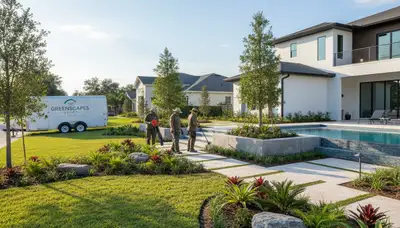 Clearwater, FL landscaping team providing professional lawn care and property maintenance services