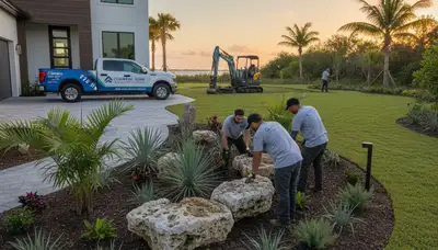 Landscaping service in Clearwater, FL for lawn care, mulch installation, and yard maintenance