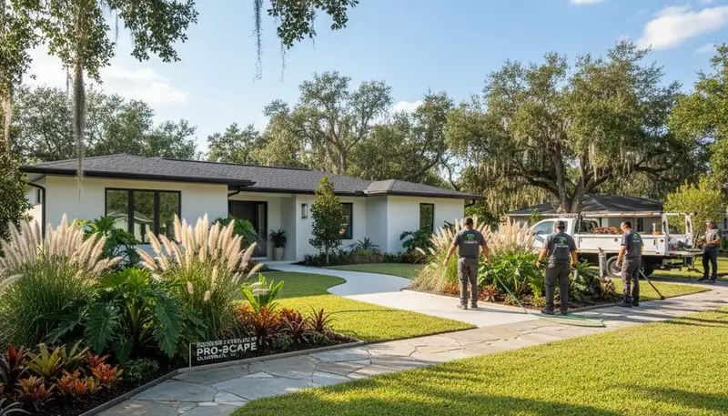 Landscaping service in Clearwater, FL for lawn care, yard maintenance, and outdoor property cleanup